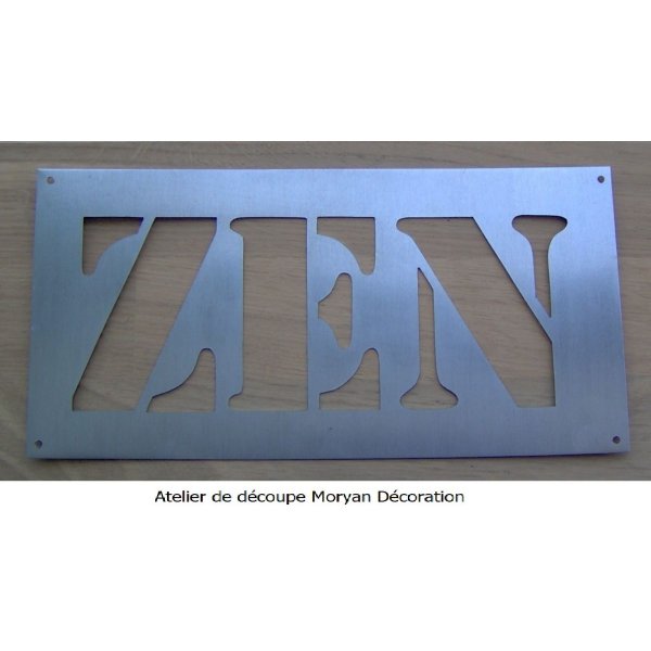 ZEN metall bokstav deco stencil