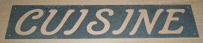 Zink stencil KITCHEN