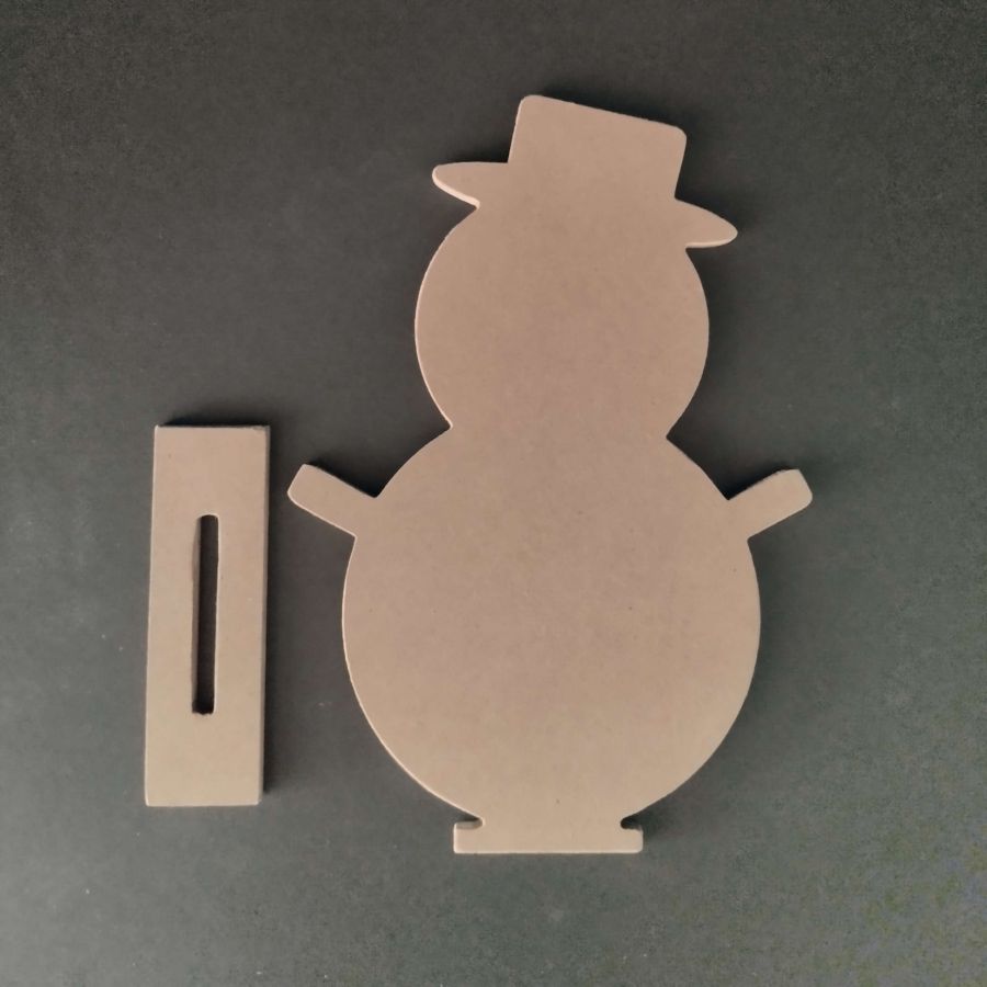 Träställning för att dekorera SNOWMAN