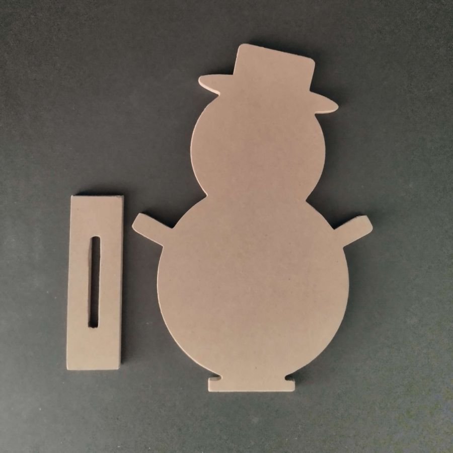 Träställning för att dekorera SNOWMAN