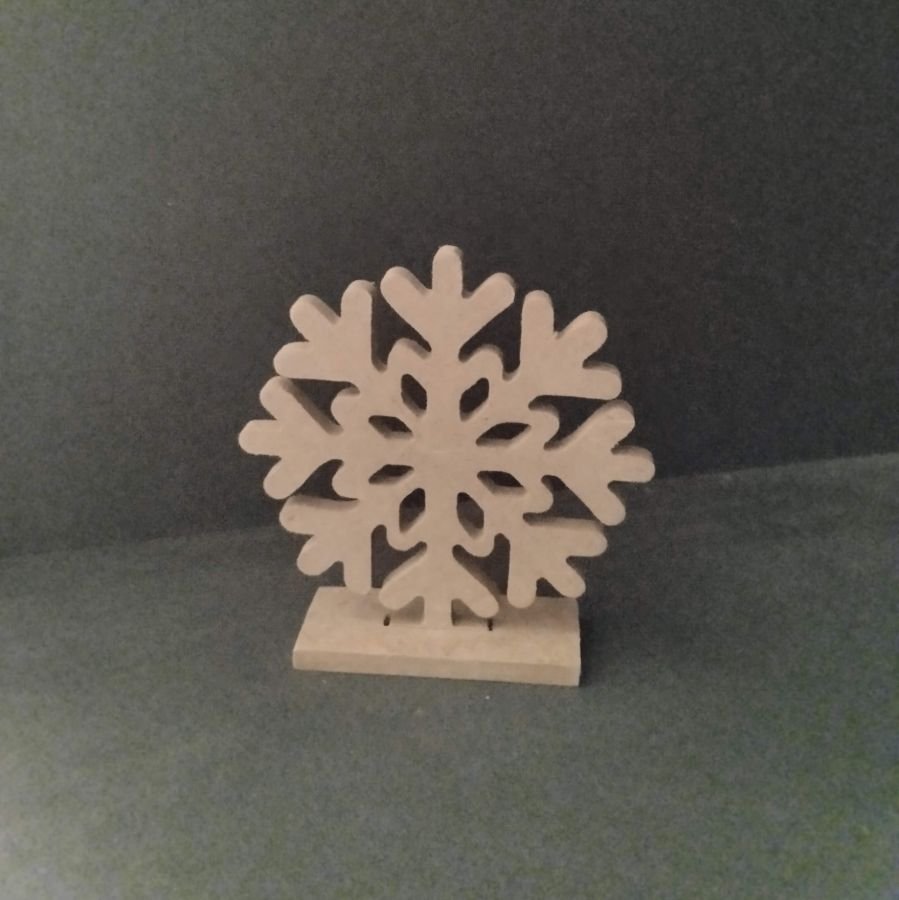 Träställning som ska dekoreras SNOWFLAKE