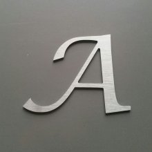 Bokstav i borstad metall LUCIDA CALLIGRAPHY