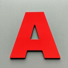 Färg på metallbokstäver ARIAL BLACK