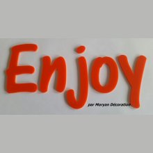 Enjoy deco brev i plexiglas, höjd 20 cm