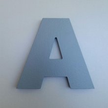 Bokstavsskylt ARIAL BLACK