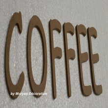 Dekorativ träbokstav COFFEE