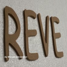 Dekorativ träbokstav REVE