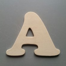 Bokstav i trä som ska målas modell ZEN