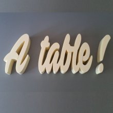 Polystyrenbokstäver Vid bordet!