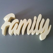Polystyrenbokstäver Familj
