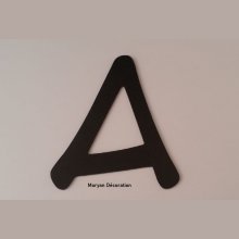 Plastbokstav PVC svart ANIME ACE