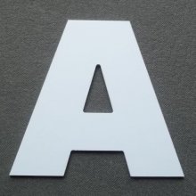 Plastbokstav PVC ARIAL BLACK