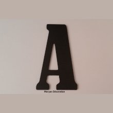 Plastbokstav PVC svart BERNARD CONDENSED