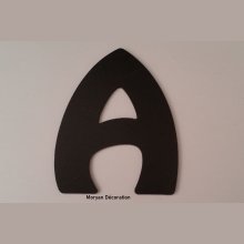 Plastbokstav PVC svart HARLEQUIN