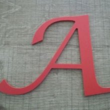 Bokstav i plast PVC färg LUCIDA CALLIGRAPHY