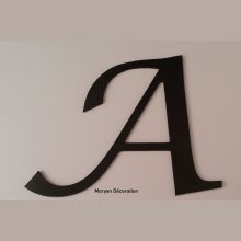 Plastbokstav PVC svart LUCIDA CALLIGRAPHY