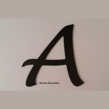 Plastbokstav PVC svart LUCIDA HANDWRITING