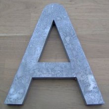 3D reliefbokstav i zink DIGITAL SANS