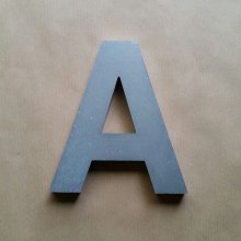 3D reliefbokstav i ARIAL zink