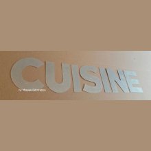 Zink dekorativa bokstav CUISINE 20 cm