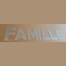 Zink dekorativ bokstav FAMILY 20 cm