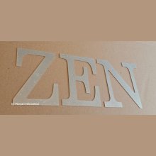 ZEN dekorativ bokstav i zink 20 cm