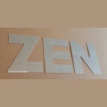ZEN dekorativ bokstav i zink 20 cm